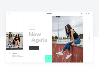Elevant - New products - branding design ecommerce fashion product shoes shop sneakers typography ui ux web design website white