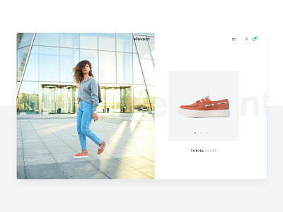 Elevant - New Shoe - branding shoes sneakers typography ui ux website white