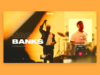 Muzik Vibez Player - Music App Concept - Desktop -