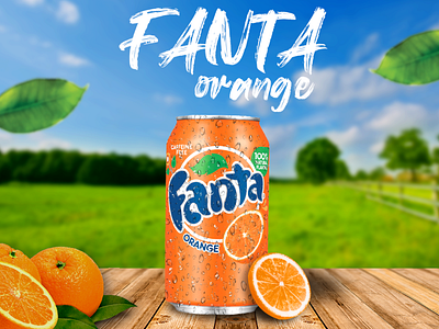 Fanta branding design graphic design illustration product typography