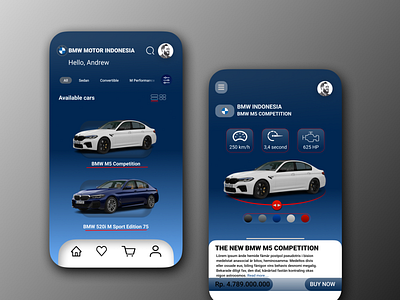 BMW Mobile App app branding graphic design motion graphics ui ux