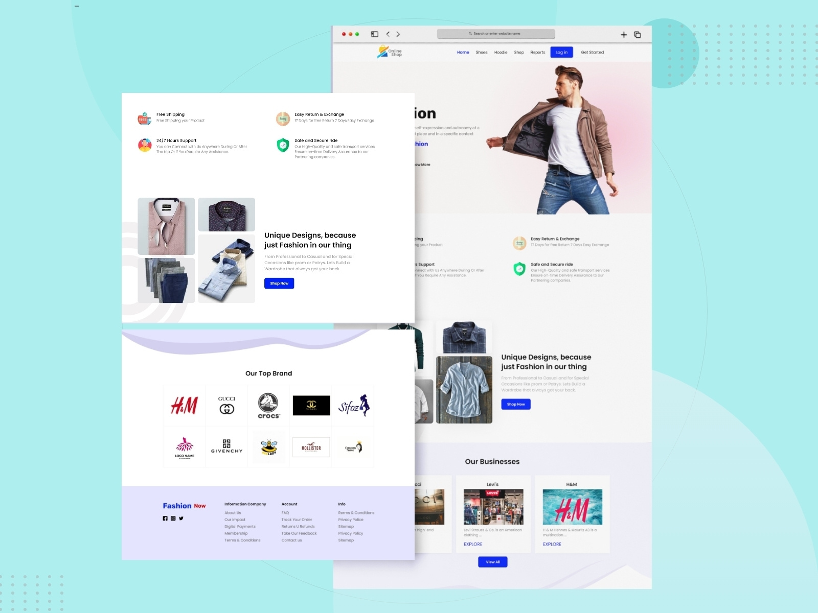 Fashion Landing page design by Balaram on Dribbble