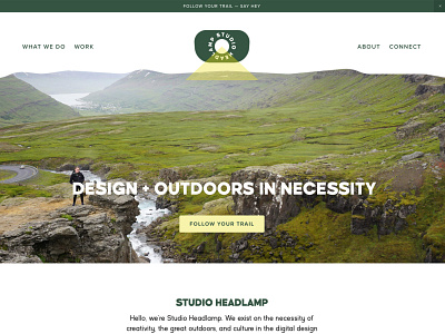Studio Headlamp - Website branding branding design web web design website website design
