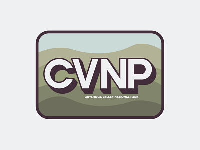 CVNP Patch badge design branding design illustration illustrator logo logo design national park national parks outdoor design patch