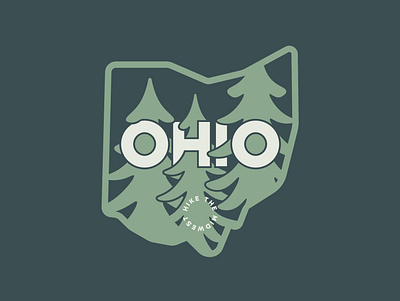 Hike Ohio badge design branding design illustrator logo logo design outdoor design