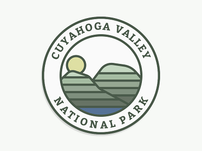 Cuyahoga Valley National Park (CVNP) - Badge badge design illustrator logo design national parks