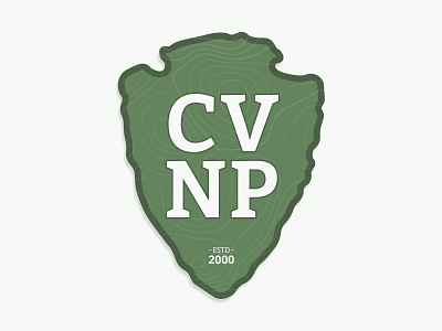 Cuyahoga Valley National Park (CVNP) - Arrowhead badge design illustrator logo design national parks