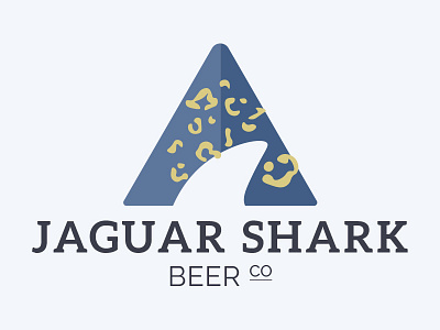Jaguar Shark Beer Co. badge design beer logo brewery logo illustrator jaguar shark logo logo design