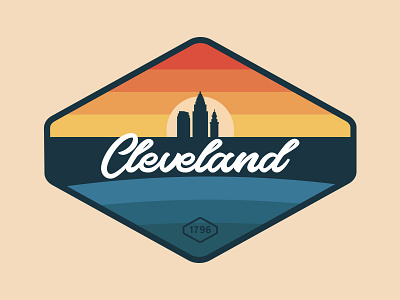 Cleveland That I <3 cleveland cleveland cavaliers cleveland indians cleveland sticker cleveland that i love lake sunset sticker design sunset