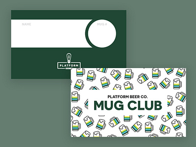 Beer Mug Club badge design beer logo brewery logo illustrator loyalty card loyalty program