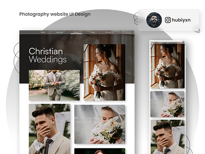 Photography website Gallery design