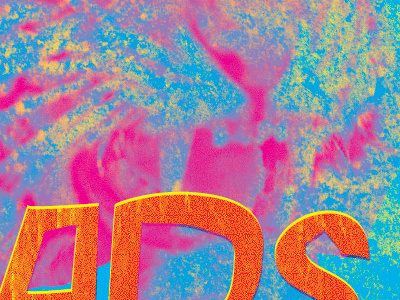 Overspray distressed texture tiger typography