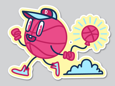 Havin' a Larf bandwagon dribbble illustrator rebound stickermule vector