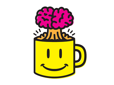 KABOOM bursts coffee illustrator inspiration vector
