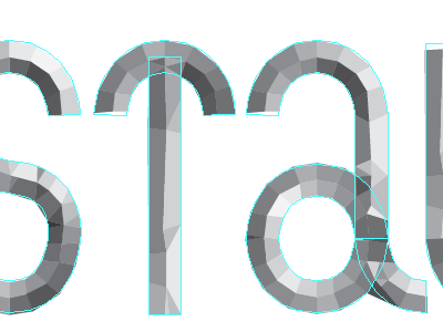 shiny typography