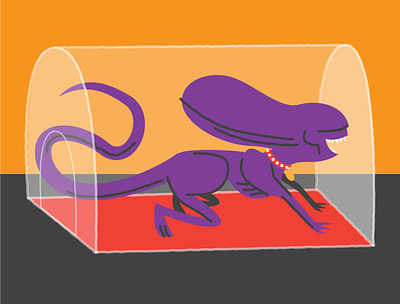 fido-morph alien halloween illustration illustrator pet care vector art
