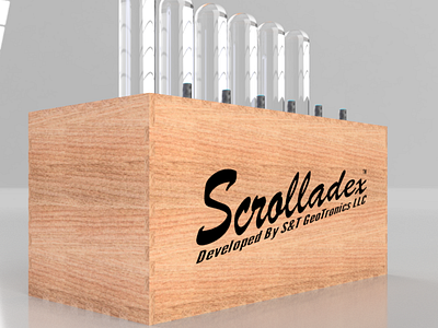 Scrolladex Prototype, Front-Left Render