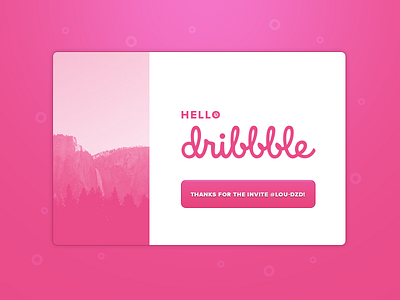 Hello Dribbble! debut dribbble first shot hello