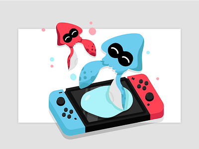 Splat Switch! console gaming illustration nintendo splatoon splatoon 2 switch