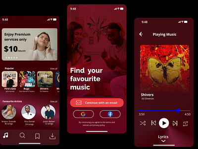 Music player app