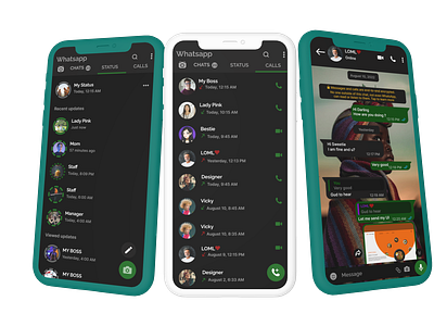 Whatsapp redesign screens 2