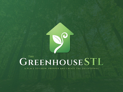 GreenhouseSTL Final arrow branding design double meaning green greenhouse growth growth logo icon illustration illustrator logo minimal