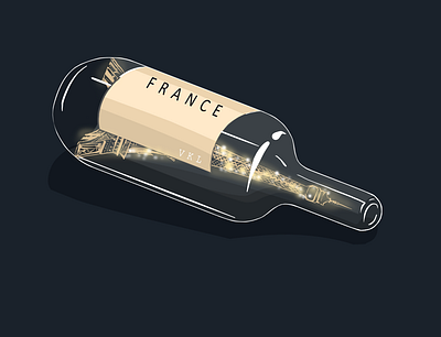 FRENCH WINE branding design graphic design illustration logo nft typography vector