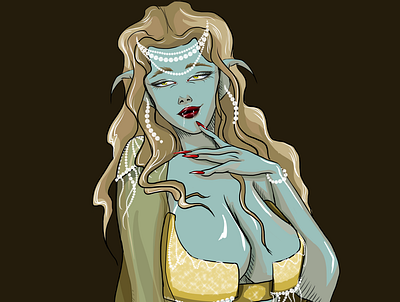 Vampire Bride design graphic design illustration nft popular art