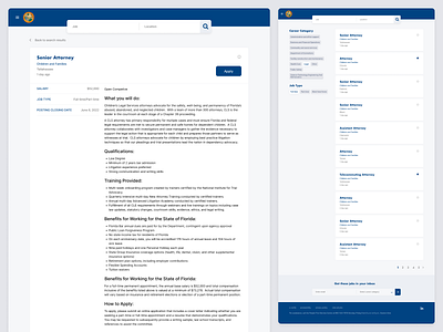 A job portal redesign