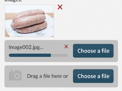 Shop tool - product information clean form grey hubbub image uploader