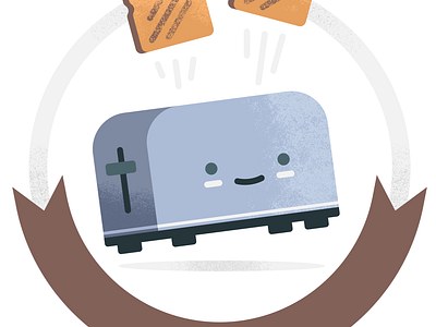 Team Mascot illustration logo mascot toaster