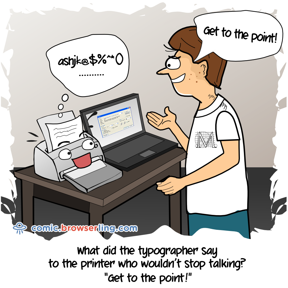 Cheesy Printer Joke by Browserling on Dribbble