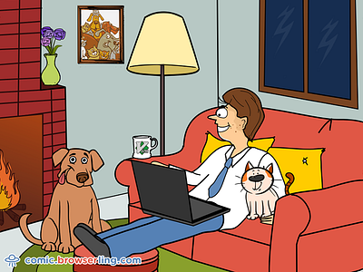 ~ sweet ~ (home sweet home) browserling cat comic dog home home directory home sweet home joke unix vim