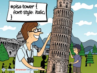 Tower Of Pisa CSS Pun