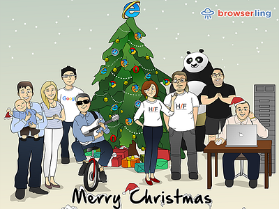 Happy browserful Holidays! advisors browserling browsers christmas hf holidays investors new year panda unicycle