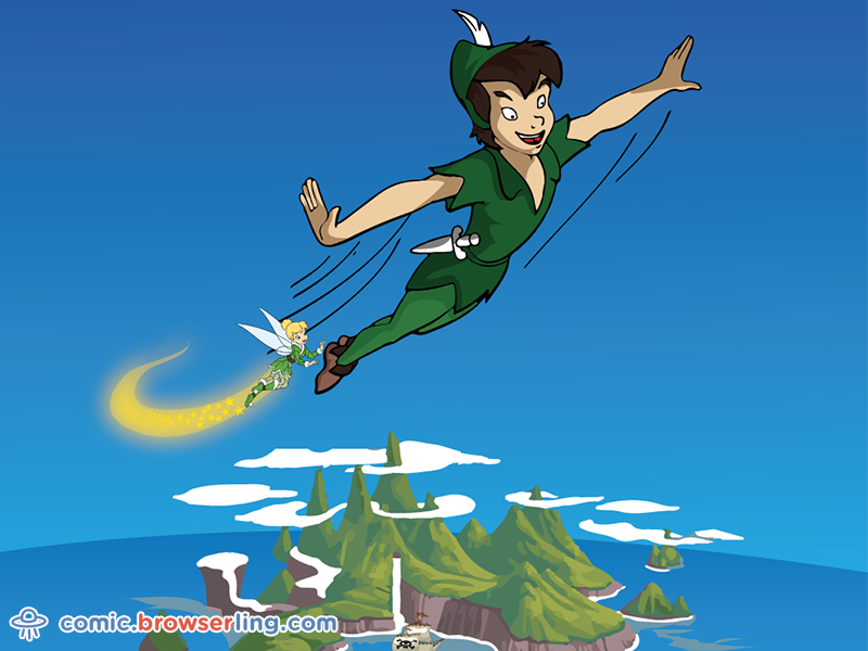 Why Is Peter Pan Always Flying By Browserling On Dribbble