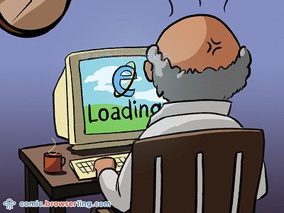 Grandpa browser browserling comic computer grandfather grandpa ie internet internet explorer joke