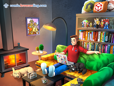 Nerd Room browserling comic geek home home sweet home linux nerd unix vi vim