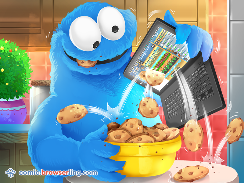 Cookie Monster Discovers Cookie Clicker by Browserling on Dribbble