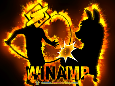 Winamp Whips Llama's Ass by Browserling on Dribbble