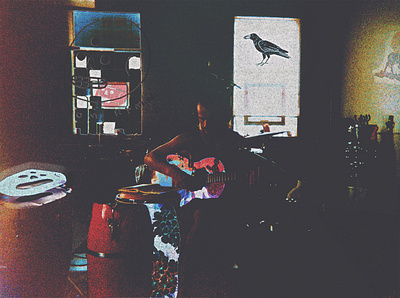 Tom Hymn — Music video artwork album art album artwork beauty bongos bright cameron houseman color crow guitar magic major murphy music poster design purple barceloner skull songs from the annex tom hymn winspear records