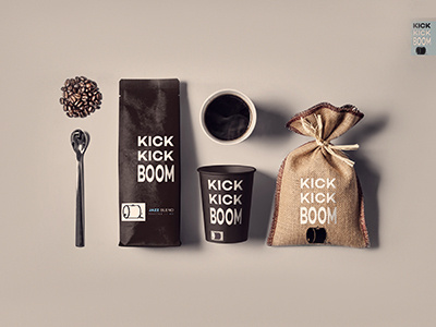 KICK KICK BOOM | Coffee packaging