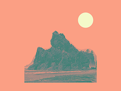 Ruby Beach // POSTER // POSTCARD // COASTER // PRINT majestic bright colour for sale lodge kalaloch peach national parks olympic national park moon coaster postcard print poster ruby beach