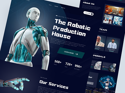 Robotic Web-site Landing Page