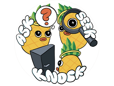 Pineapple Pete - Saint Petersburg, Pennsylvania mascot app character design design illustration logo mascot sticker