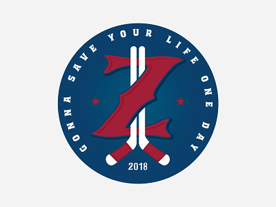 ZAM-BONING fantasy sports hockey logo sports