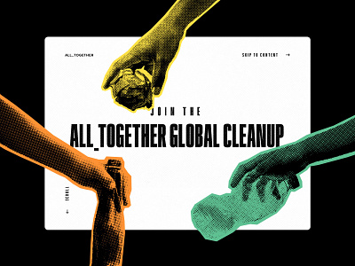 Alliance to End Plastic Waste – All_Together Global Cleanup branding campaign campaign design design global global warming illustration interaction interactive litter littering parallax trash variable variable font variable type web web design website