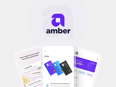 Amber - A fintech app case study banking design finance fintech graphic design ui web 2