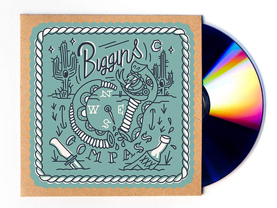 Album comp biggins booze illustration knife snakes