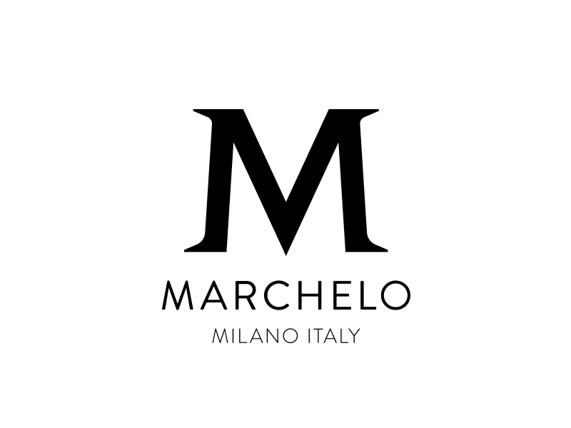 Marchelo Milano 3d branding gold italy leather logo metalic milano